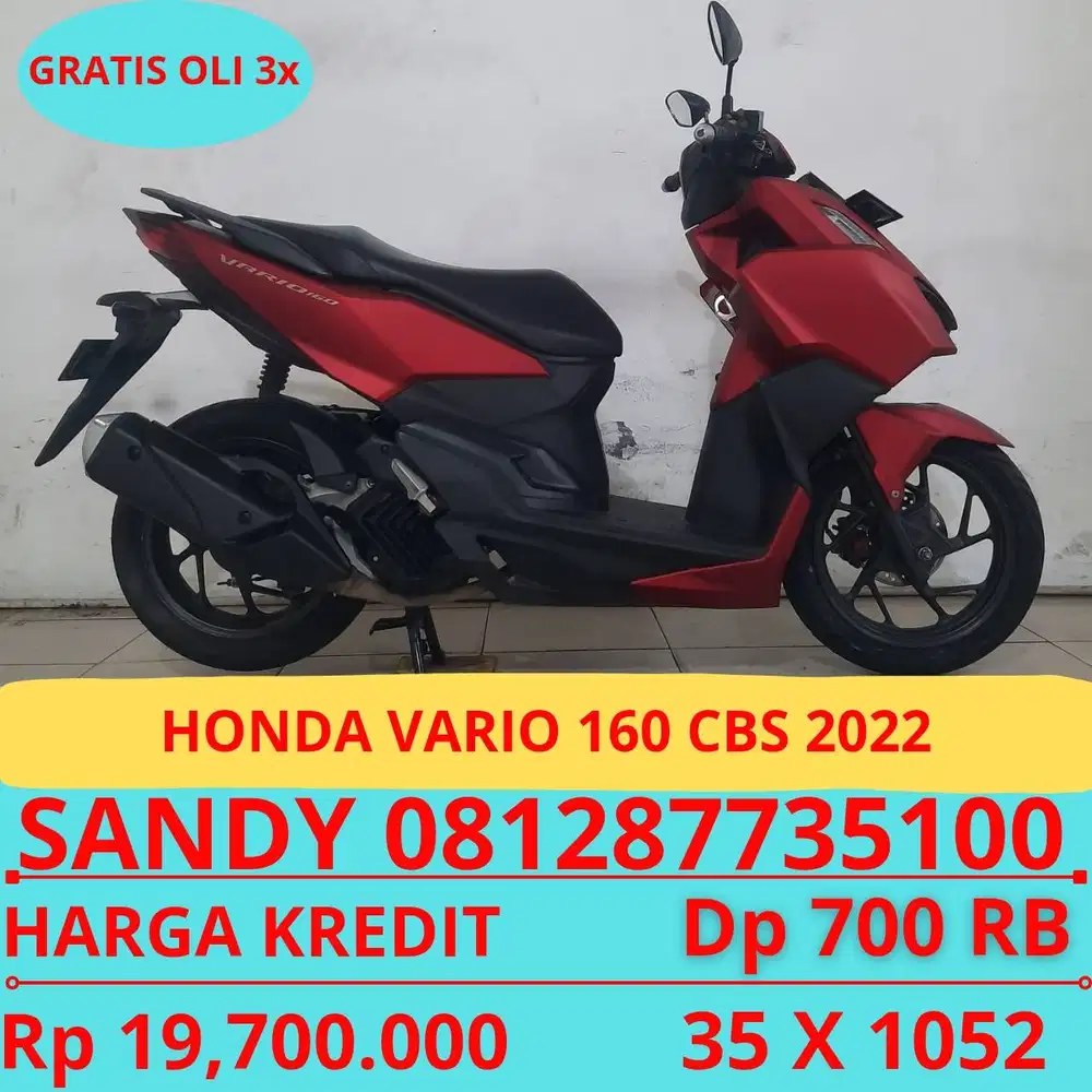 HONDA VARIO 160 CBS 2022 DP MURAH 700 RIBU GUYSS