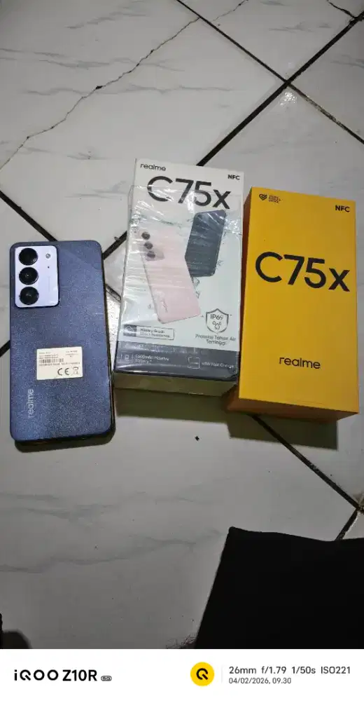 Realme C75x Ram 8+16 Rom 128GB fullset , mulus