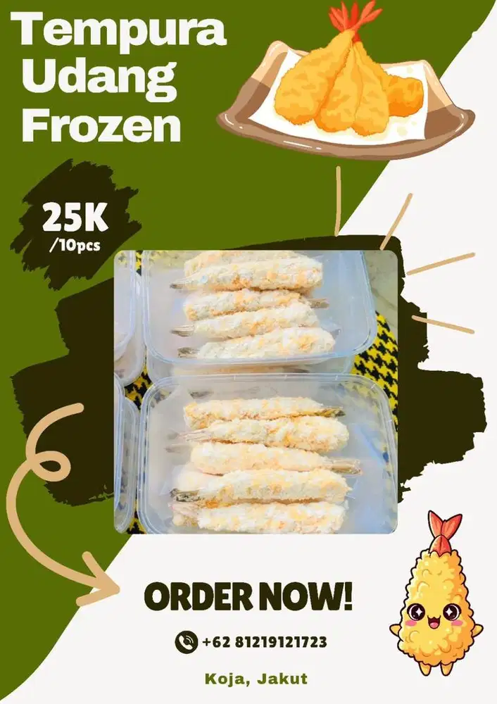 udang tempura frozen isi 10
