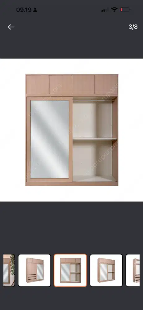 Informa Levon Lemari Pakaian - Cokelat Wardrobe Storage Kabinet