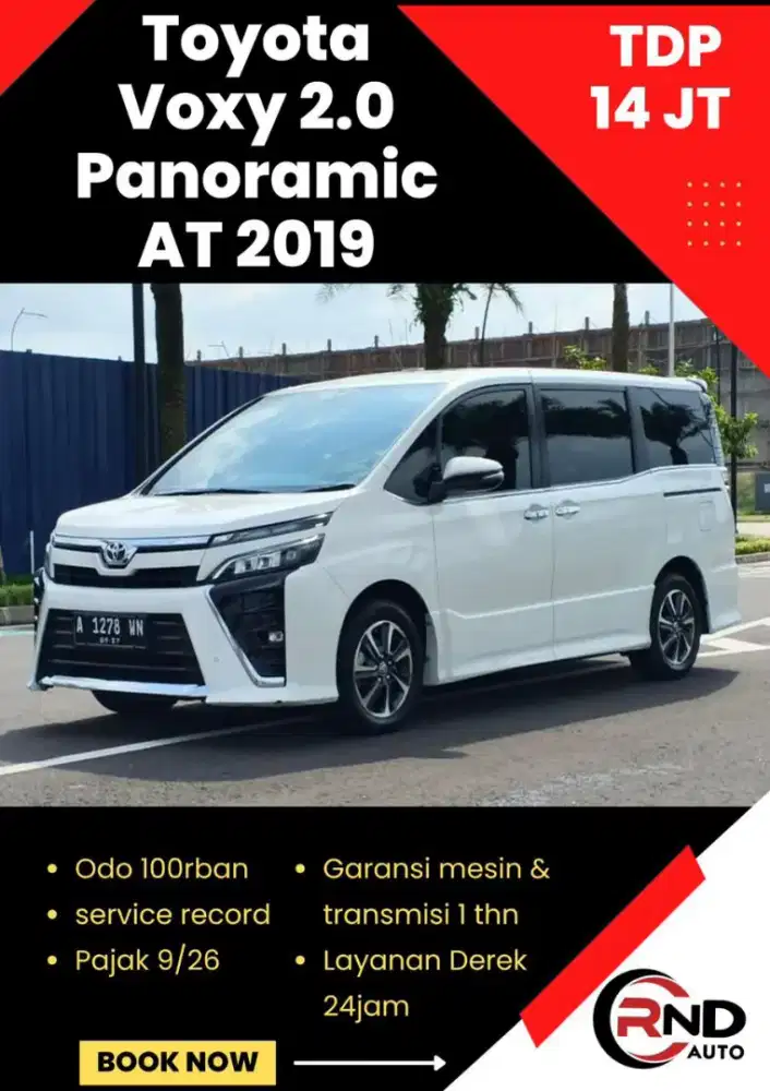 Toyota Voxy tahun 2019 ( TDP 14jt )