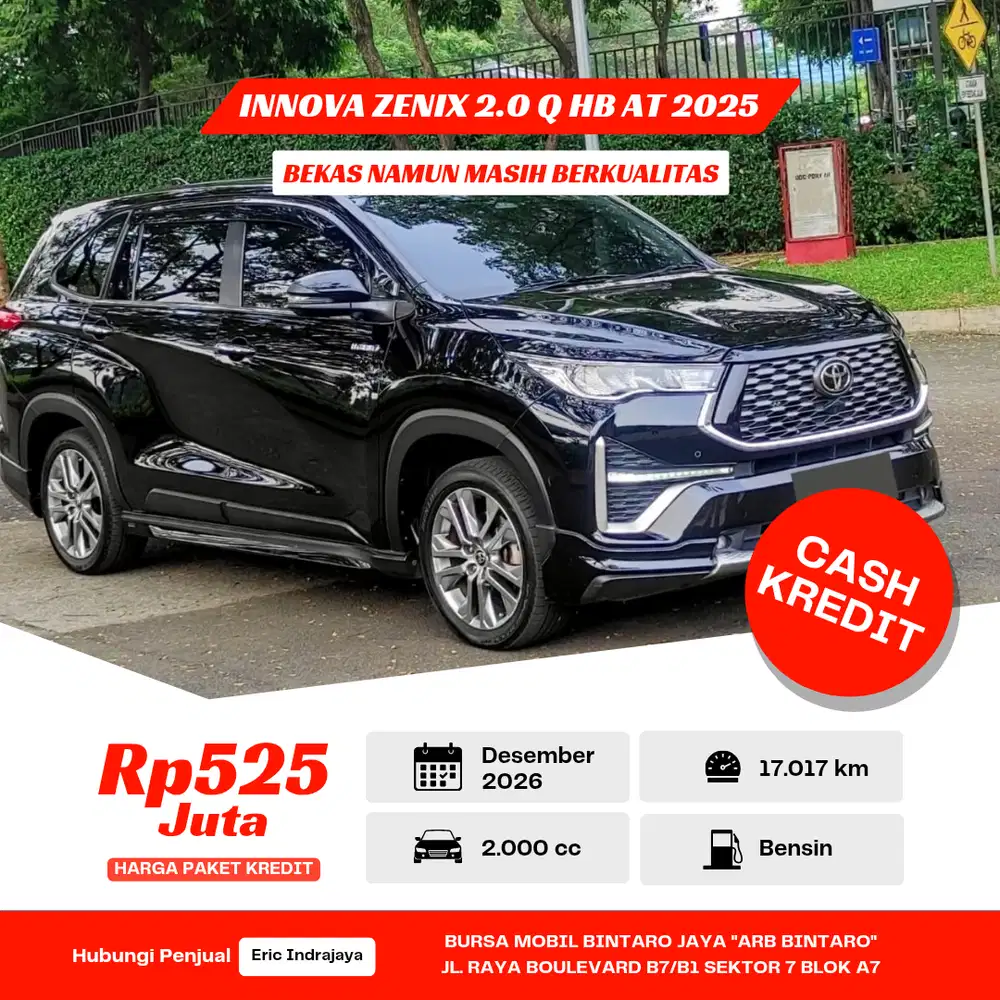 Toyota Innova Zenix 2.0 Q Hybrid Modellista AT 2025