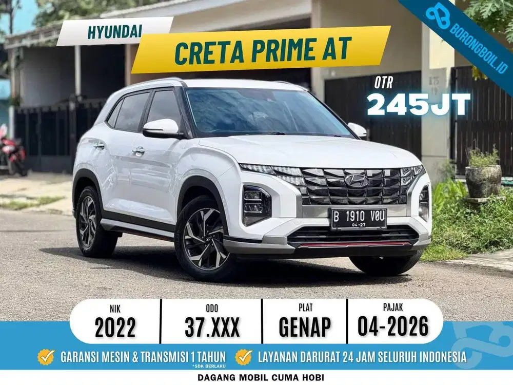Hyundai Creta 1.5 Prime One Tone AT 2022 Putih