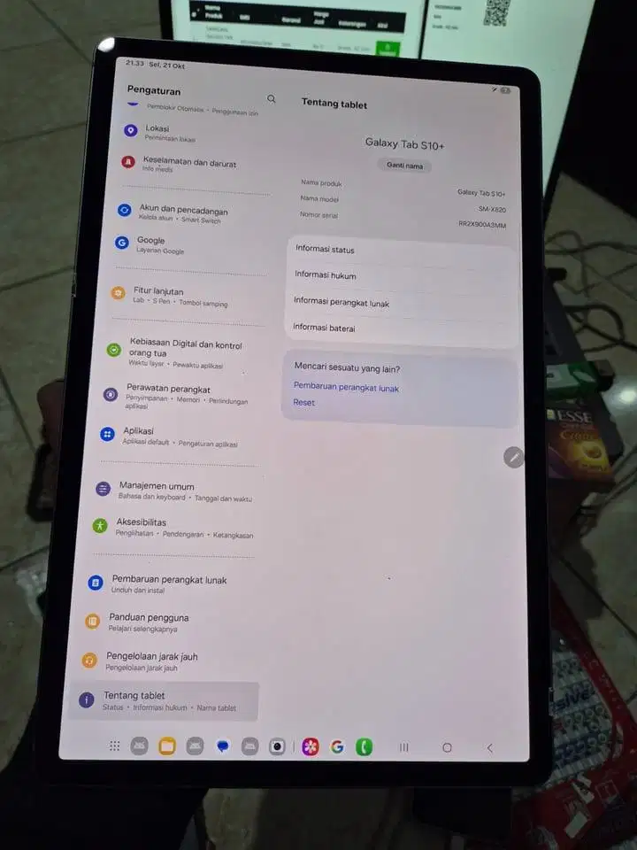 samsung galaxy tab s10 plus versi wifi only sein