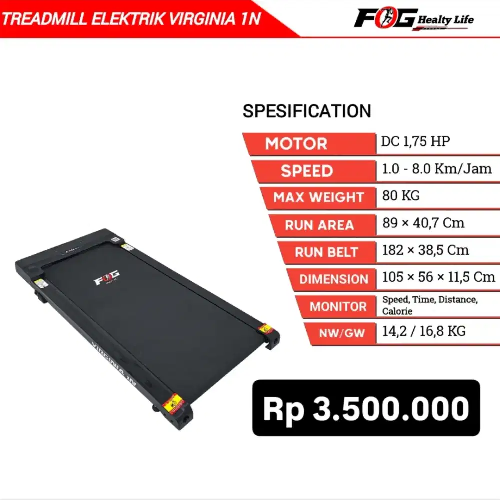 Treadmill elektrik walking pad