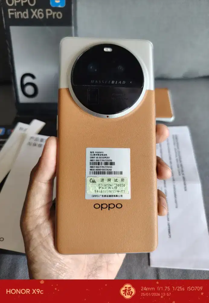 Oppo Find X6 Pro (Ram 16/256) Imei Beacukai & Nominus