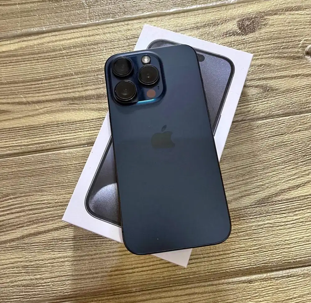 iPhone 15 Pro 128GB Blue iBox Lecet Pemakaian Baru Ganti Battery