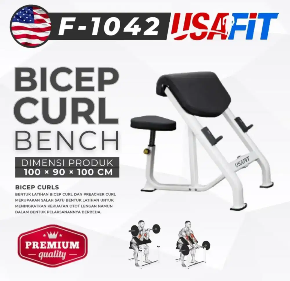 Bicep Curl Benc Import Usafit F-1042