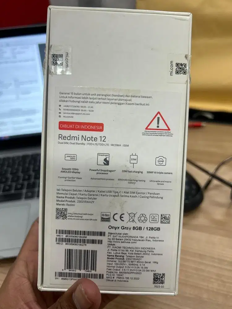 Redmi 12  gray mulus gapernah pake