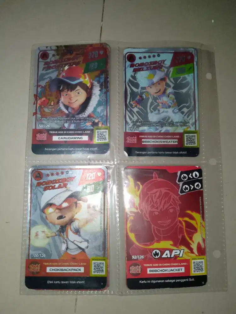 Kartu boboiboy termurah