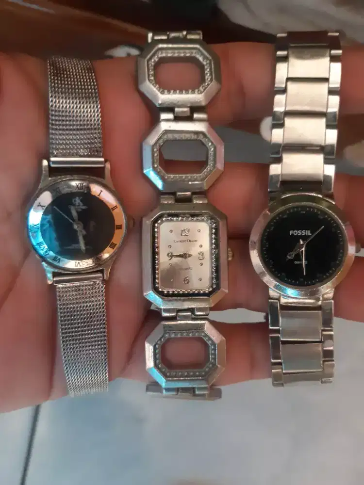 Jam cewe (CK,Fosil,Laurent Delon) ori