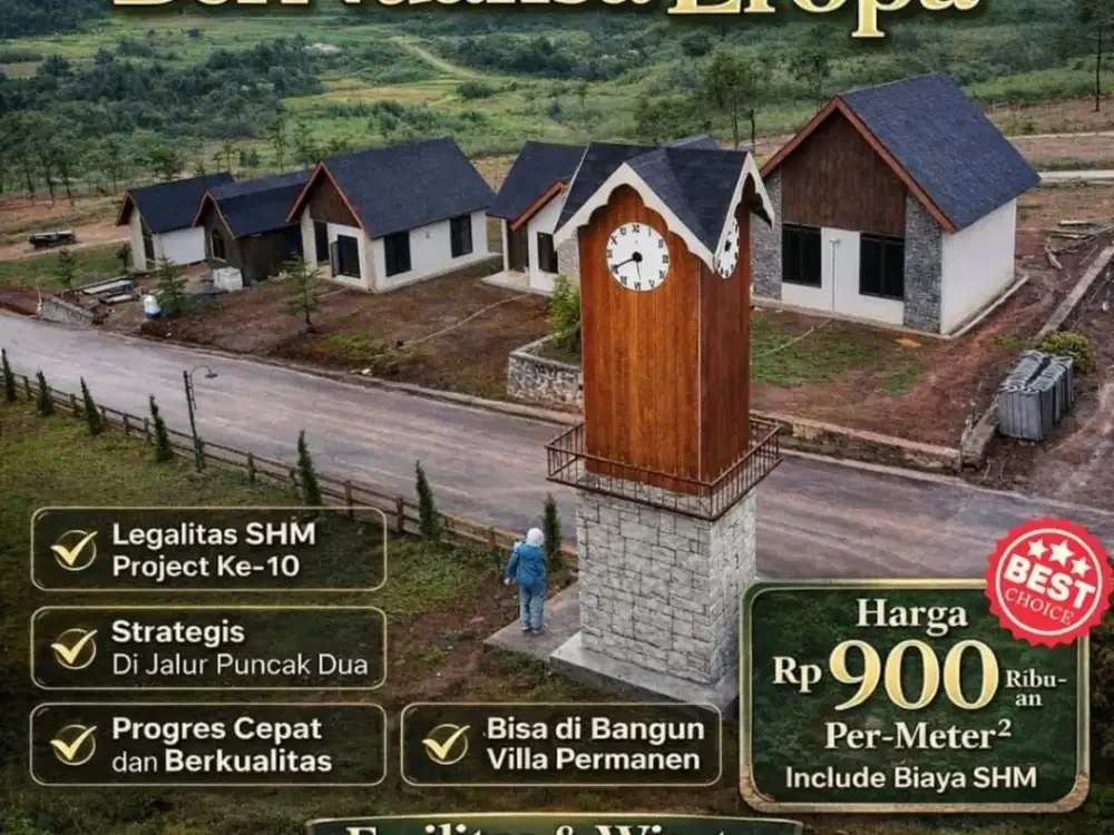 Investasi Tanah Kavling SHM Puncak 2 Bogor