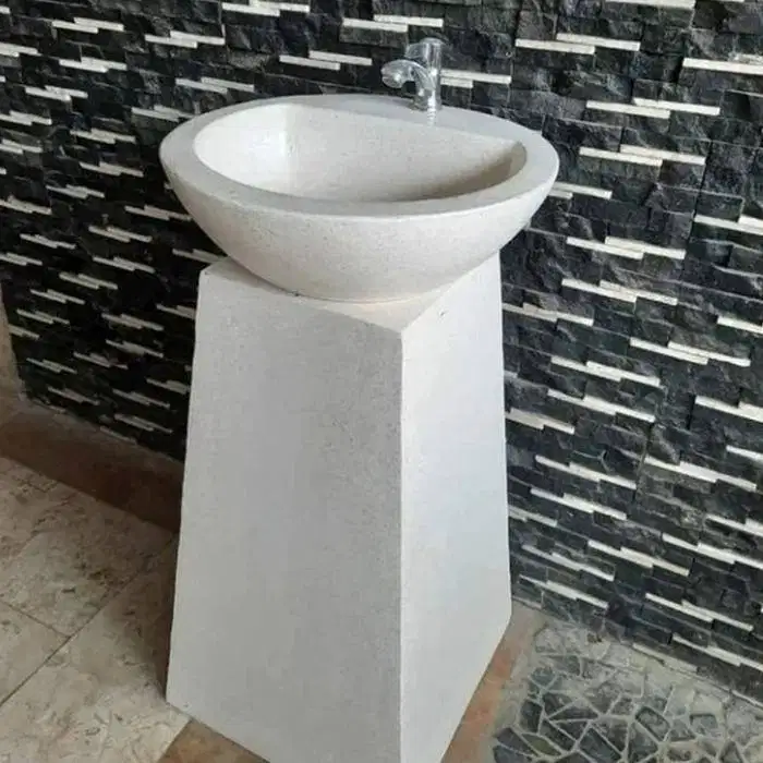 Wastafel Teraso Tipe Mangkuk Kaki Piramid
