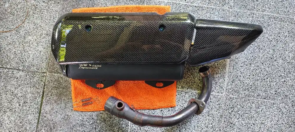 Knalpot Xmax Standar Racing Carbon