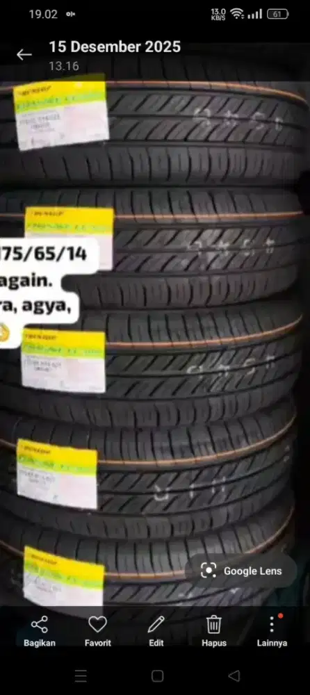 Ban DUNLOP enasave uk 175/65/14 tahun 25.