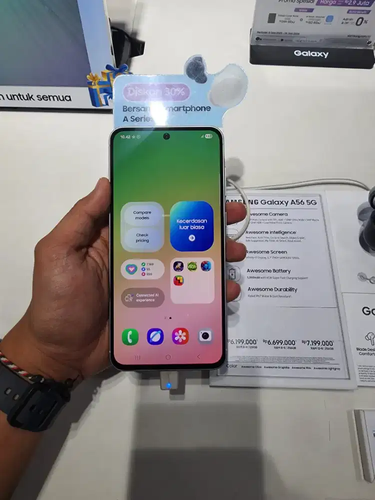 [READY STOCK] SAMSUNG GALAXY A56 12GB/256GB FREE CARGER GARANSI RESMI