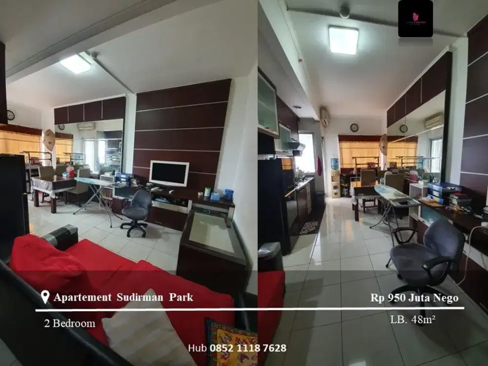 Dijual Apartement Sudirman Park 2BR Mid Floor Full Furnished