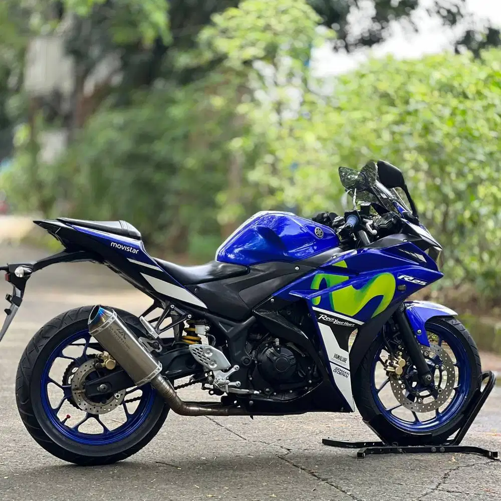 MULUS ABIS! YAMAHA R25 V1 MOVISTAR BIRU 2016 KM LOW PAJAK ON SUPERB