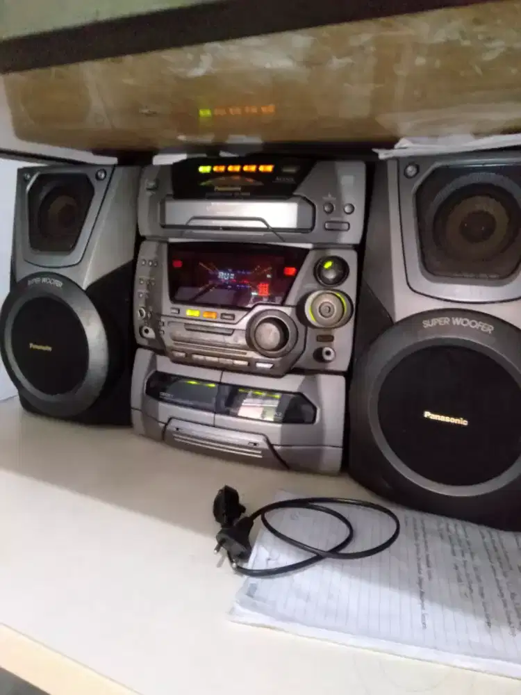 Jual aja compo Panasonic,kaset off.cd off radio on Aux bluetooth on.