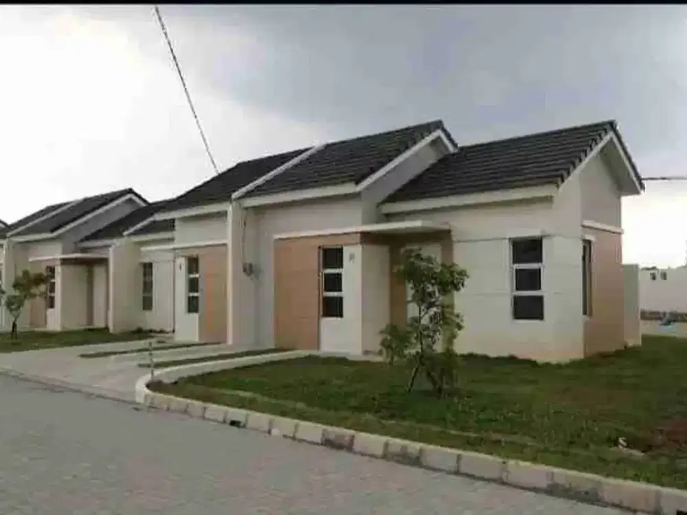 Rumah cluster masih baru harga bawah pasaran belum ditempati di srimaya residence LT 70 LB 35