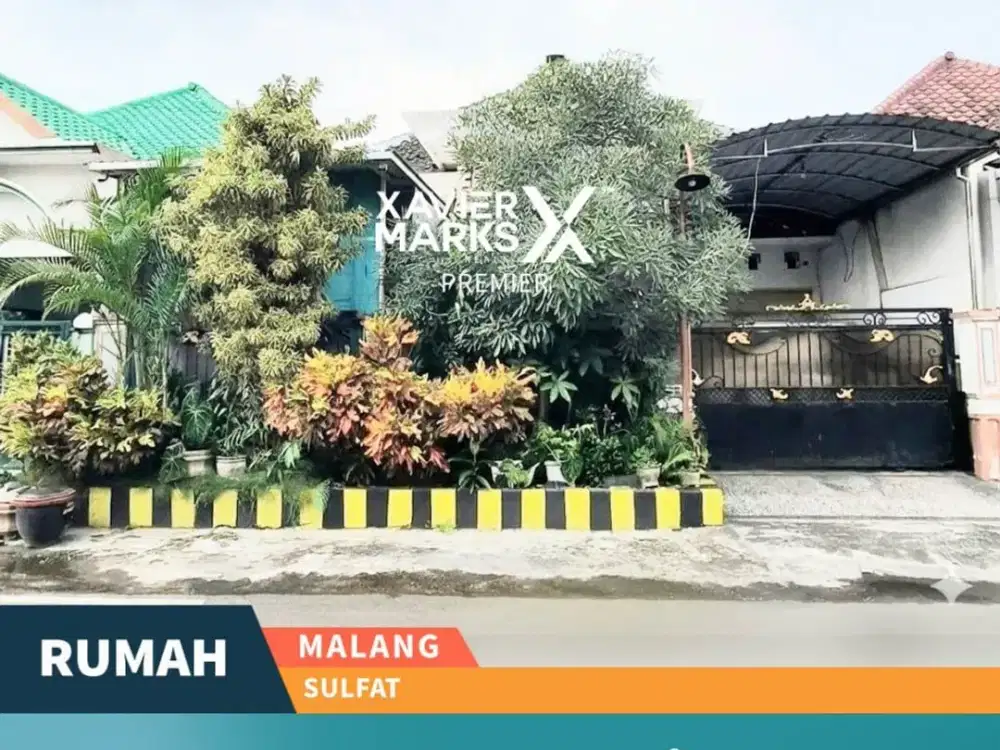 Dijual Rumah Aman 24/7 One Gate System di Sulfat Malang