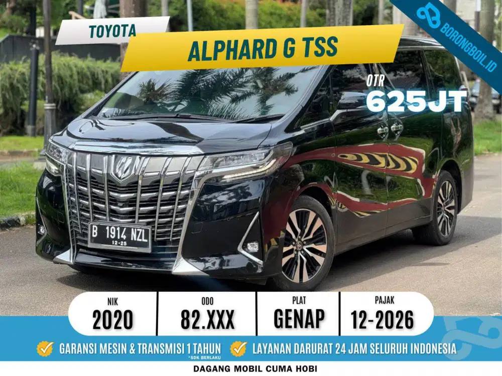 TERMURAH Toyota Alphard G ATPM TSS 2020 Hitam