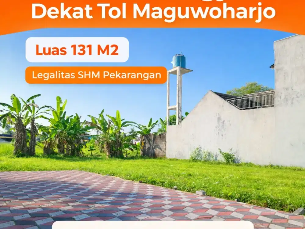 Tanah Dijual Jogja Dekat Gerbang Tol Maguwoharjo Siap Bangun SHMP