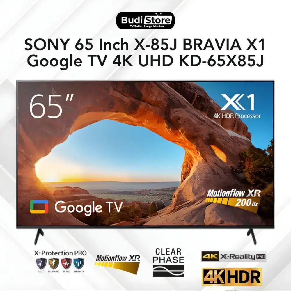 Sony 65 Inch X-85J Bravia X1 4K UHD Google TV KD-65X8500J