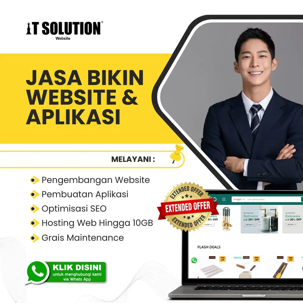Custom Website Toko Online Profesional