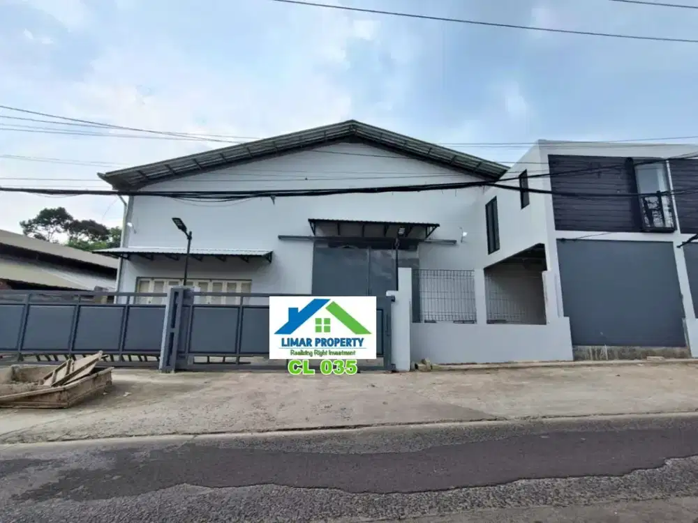 Gudang Luas dan Strategis Pinggir Jalan Raya Cikuda, Cileungsi