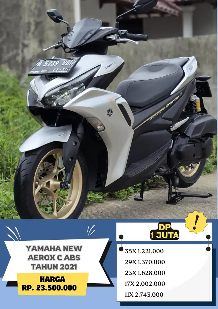 Yamaha NEW AEROX C ABS Tahun 2021 Dp 1jt