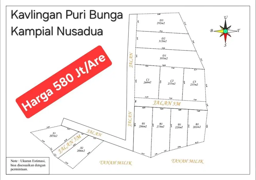 Di jual tanah kavling( plots of land for sale )