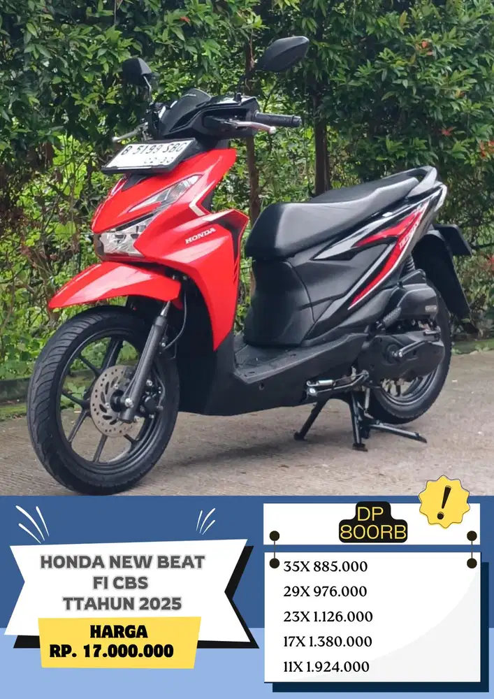 KM 6rb Honda New Beat FI CBS Tahun 2025 GRESS