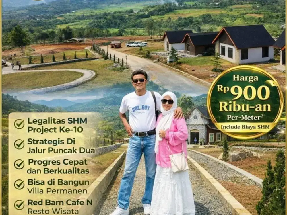 MURAH!! Kavling Villa SHM  di Puncak 2 Bogor View Pegunungan