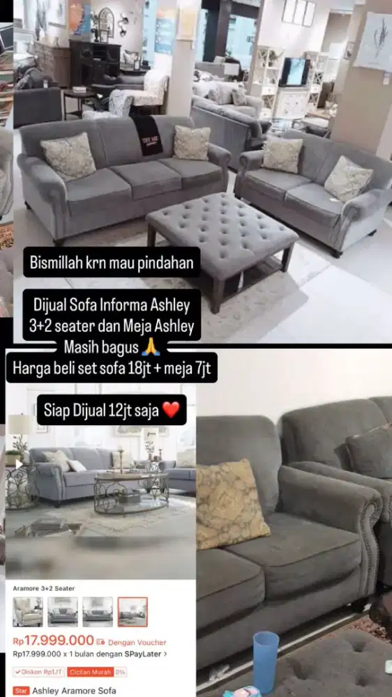 SOFA ASHLEY ARAMORE INFORMA