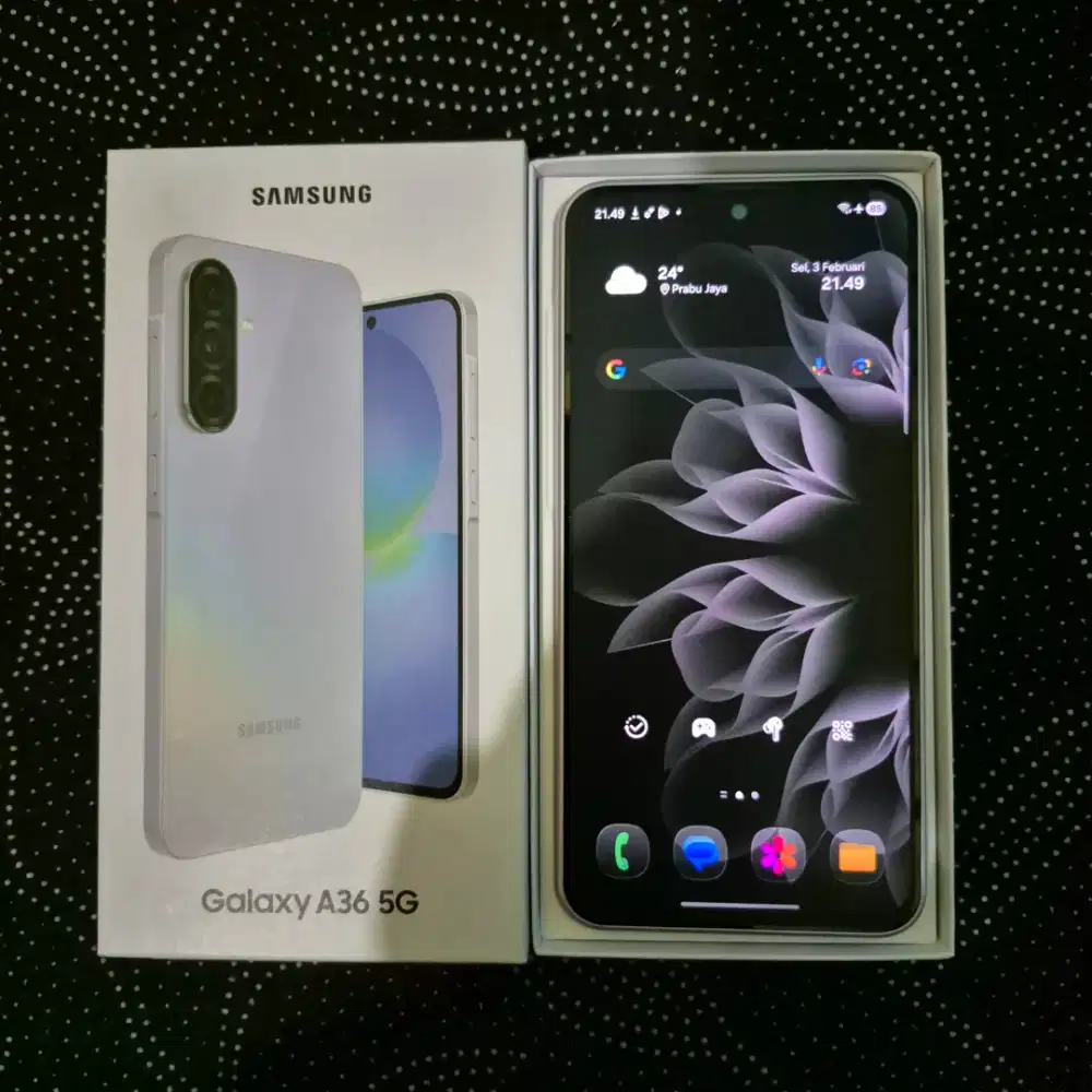 SAMSUNG A36 8+8/256 GB FULLSET SEPERTI BARU