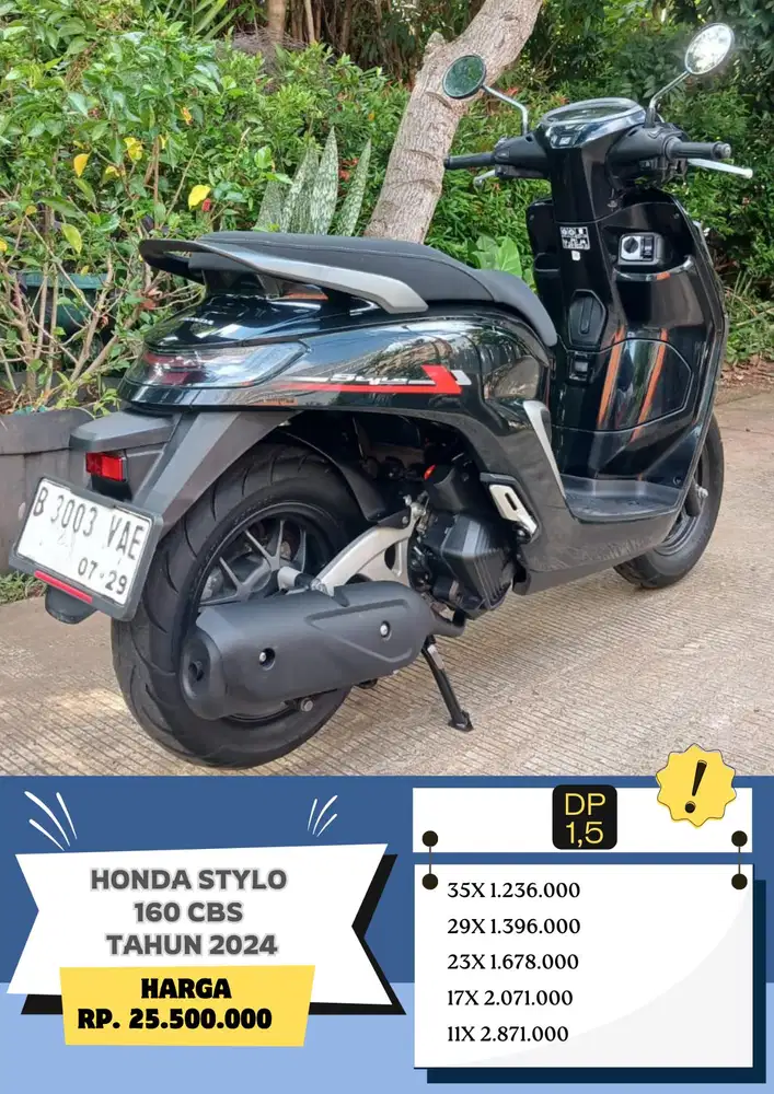 READY Honda Stylo 160 CBS Tahun 2024 Dp 1,5
