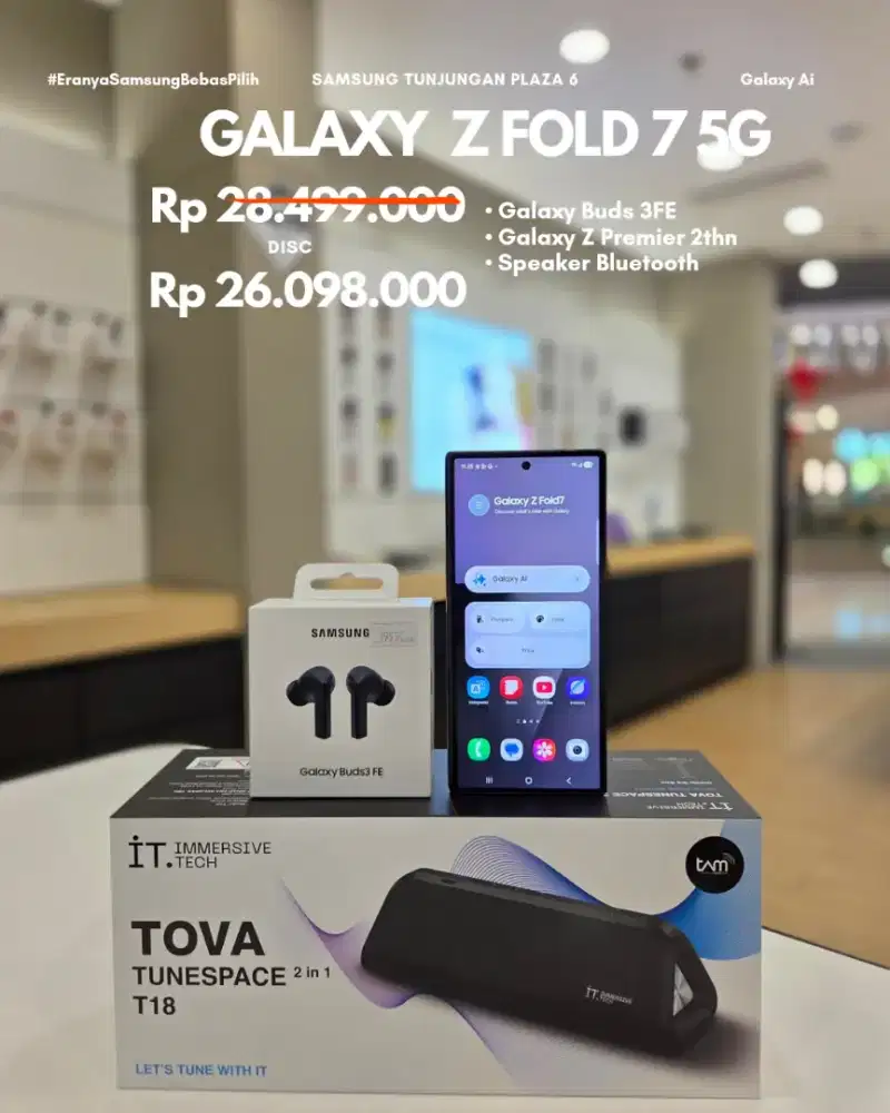 SAMSUNG Z FOLD 7 FREE BUDS 3FE