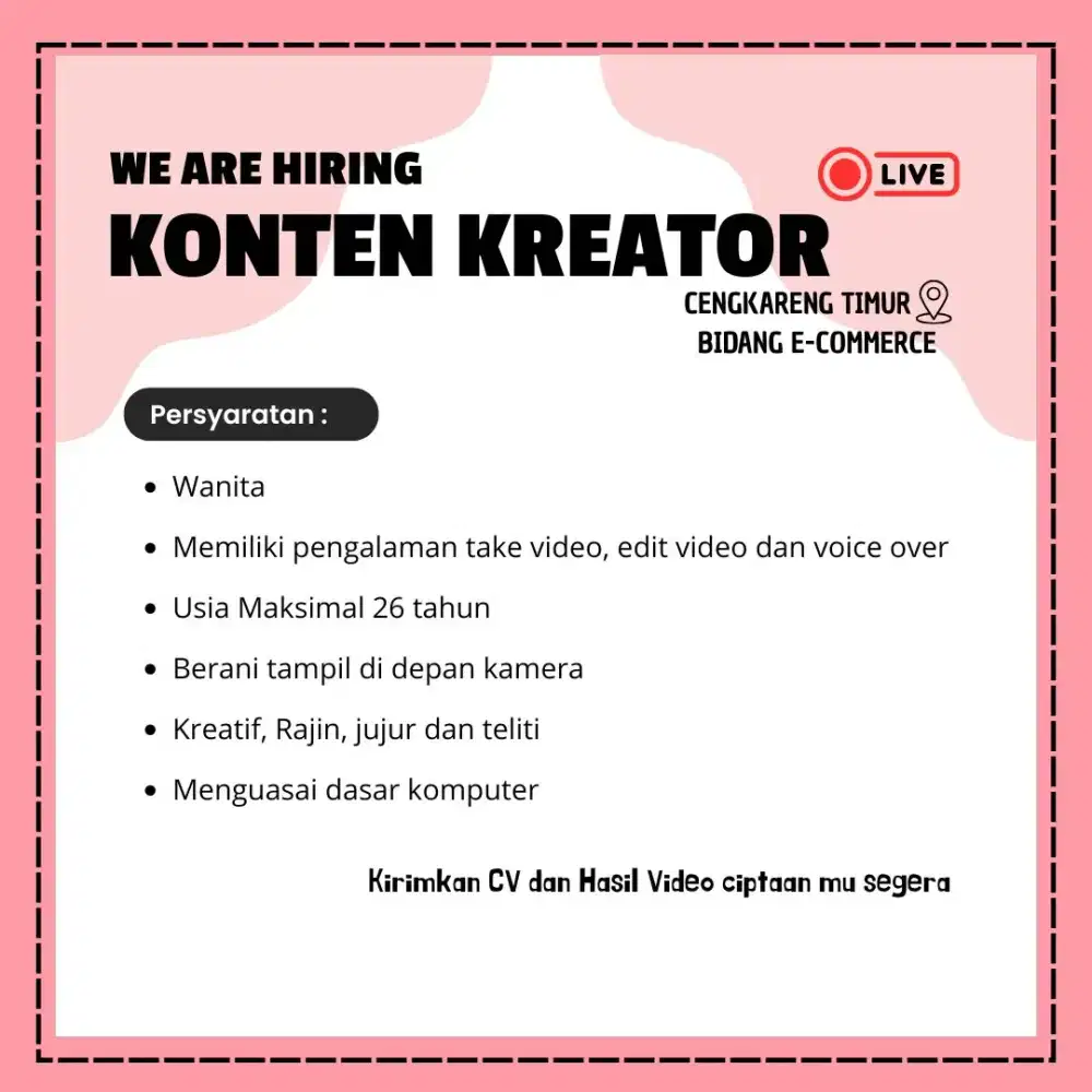 Dicari seseorang yang suka edit video