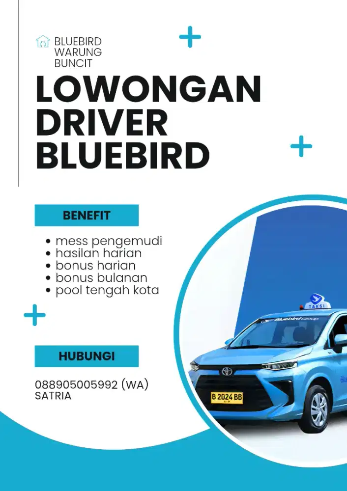 Lowongan driver taksi bluebird