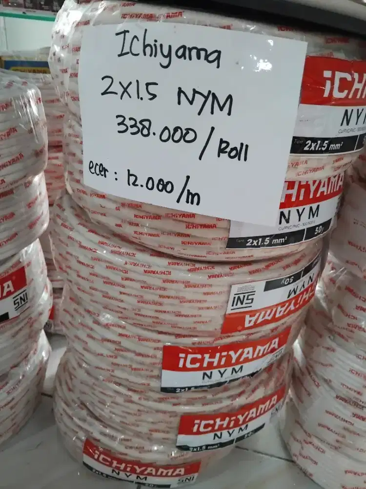 Kabel Ichiyama NYM 2×1.5 Putih
