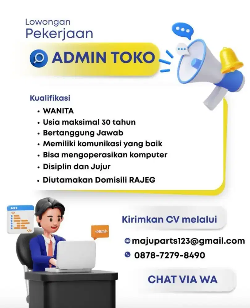 Loker Toko Sparepart Handphone