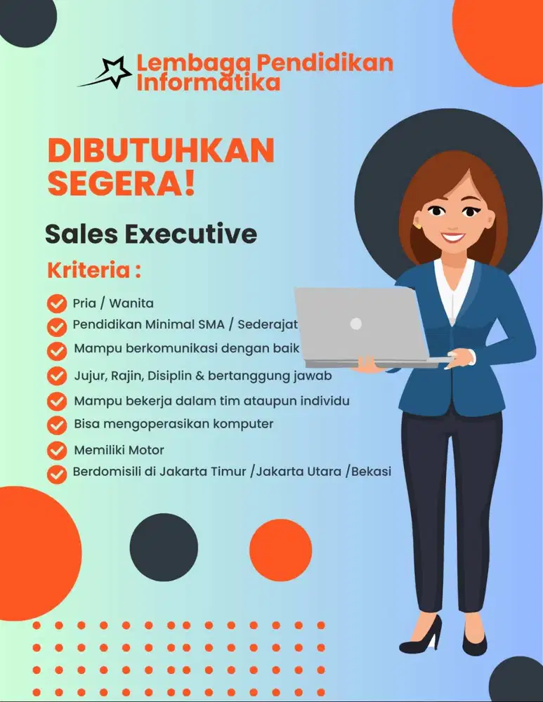 Dibutuhkan Segera Sales Executive