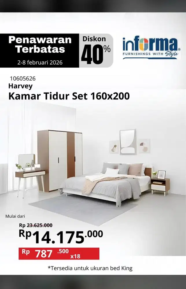Bed room set cicilan HOME CREDIT syarat ktp