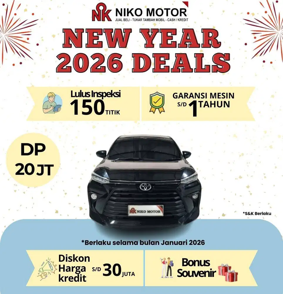 (SPT BARU KM17RB) AVANZA 1.5 G 2023 AT