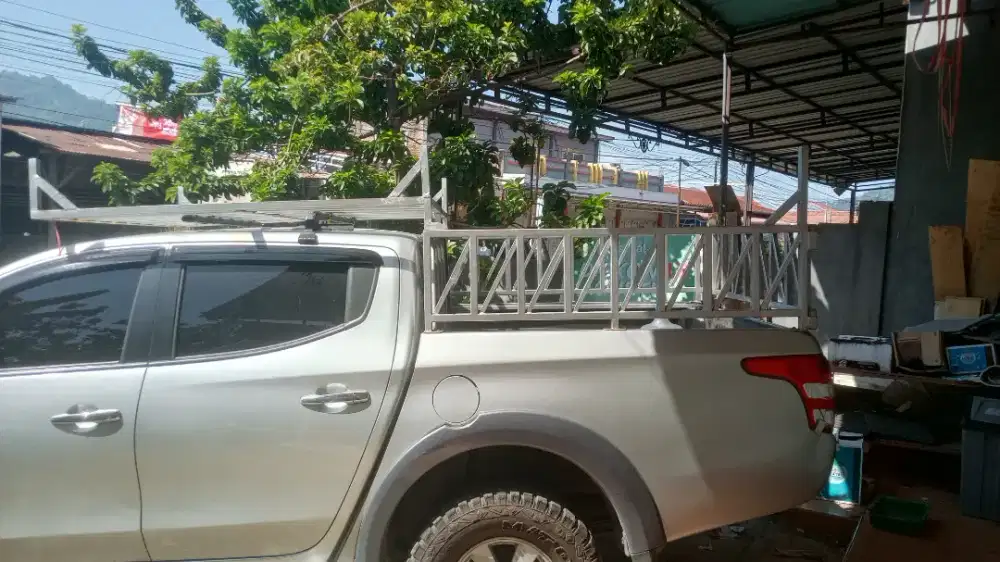 Krangkeng Kerangkeng Tralis Bak Triton Double Cabin Exceed 2019 Silver