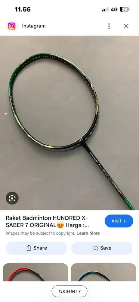 Raket Hundred Siap Pakai like new