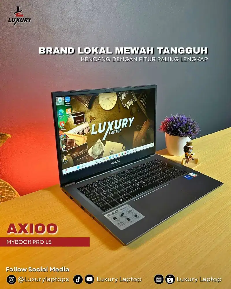 LAPTOP AXIOO MYBOOK PRO L5 SLIM 12TH GEN CORE I5 JUAL MURAH RAM SSD BU