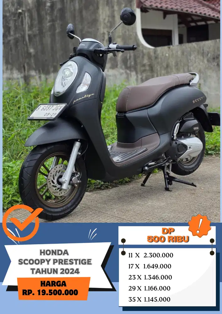 Dp 500 ribu!! HONDA SCOOPY PRESTIGE TAHUN 2024