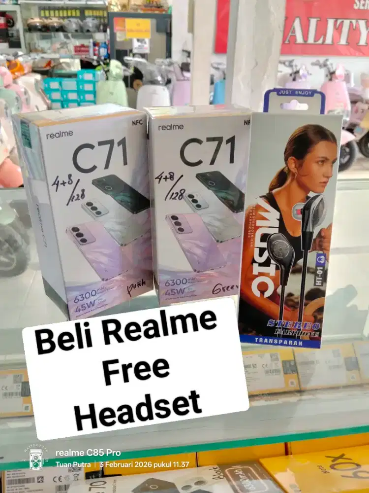 Promo Murah‼️ Realme C71 NFC (4+8/128) Promo hp baru, segel dan murah